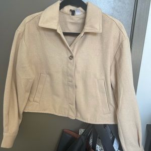 Cropped Tan Shacket